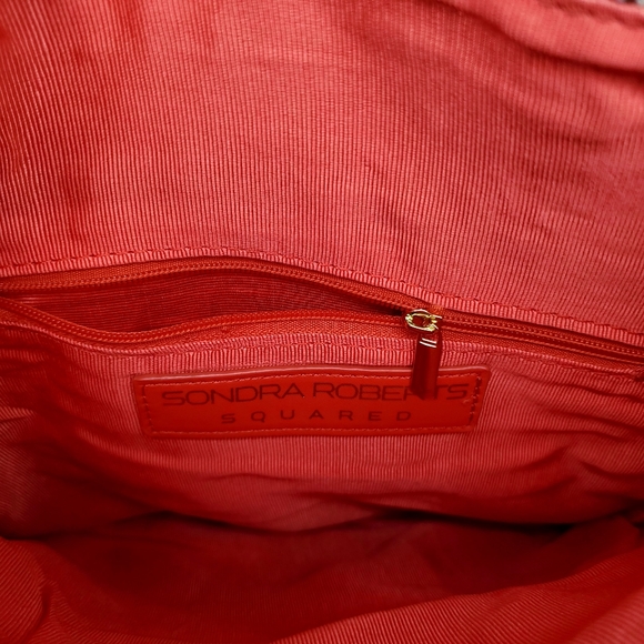 Sondra Roberts Squared Raffia Boho Crossbody Purse - Picture 4 of 7